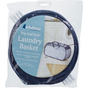 Whitmor Pop And Fold Laundry Basket, Olive , CVS