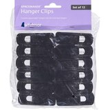 Whitmor 12 piece Spacemaker Hanger Clips, Black, thumbnail image 1 of 2