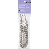 Whitmor Steel Shower Curtain Ring, 12CT, thumbnail image 1 of 2