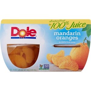  Dole Fruit Bowls Mandarin Oranges 4 Pack 