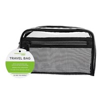 Conair Travel Smart Cosmetic Bag, Clear Vinyl, Zipper Closure