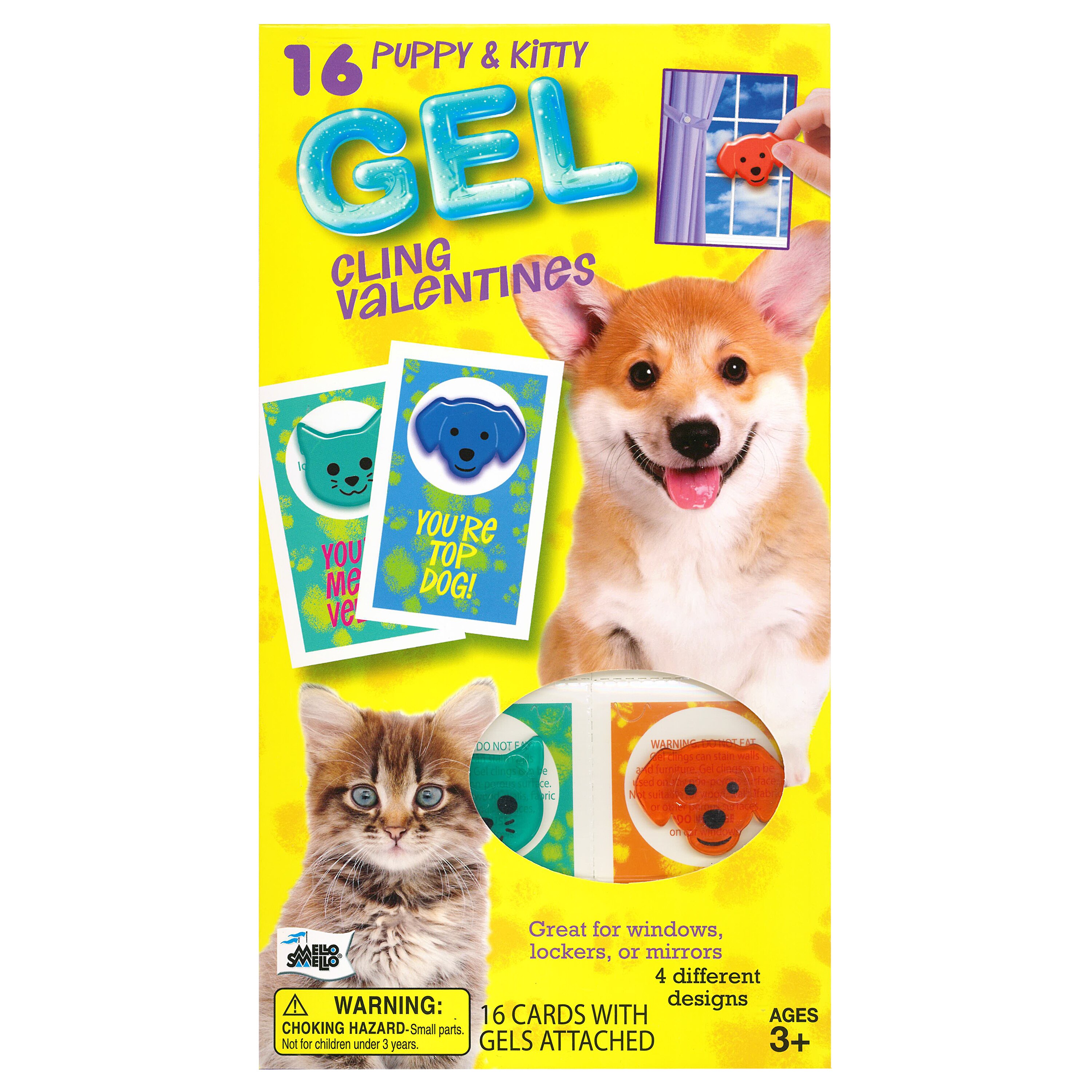 Mello Smello Valentine's Puppy & Kitty Gel Card Kit, 16 Ct , CVS