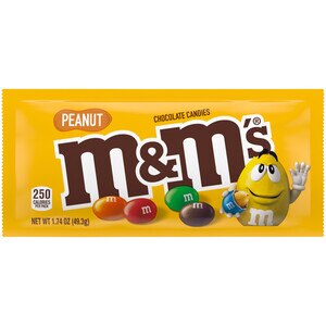 M&M'S Peanut Milk Chocolate Candy, Full Size Pouch, 1.74 Oz , CVS