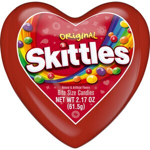 Original Skittles Filled Valentine's Day Heart, 2.17 OZ