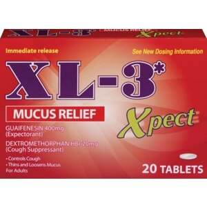 XL-3 - Tabletas para el alivio de la mucosidad