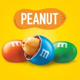 M&M'S Peanut Milk Chocolate Candy, Share Size Bag, 3.27 oz, thumbnail image 3 of 10