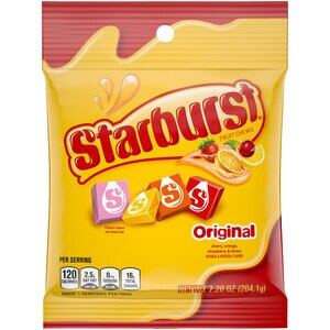 STARBURST Original Fruit Chews Chewy Candy, 7.2 oz Bag