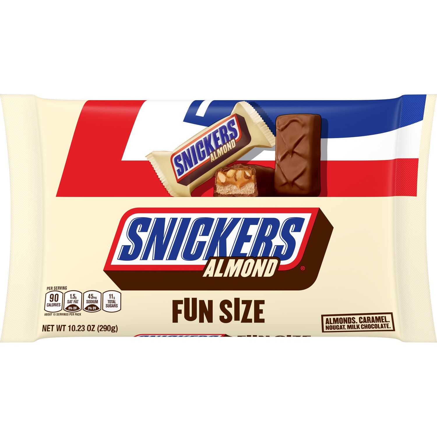 Snickers Almond Chocolate Candy Bars, 10.23 oz
