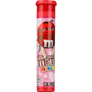M&M's Minis Valentines Day Milk Chocolate Candy, Mega Tube, 1.77 Oz - 1.76 Oz , CVS