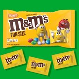 M&M'S Peanut Milk Chocolate Fun Size Candy Bag, 10.57 oz, thumbnail image 3 of 12