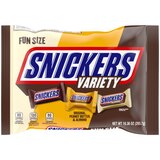 Snickers Fun Size Chocolate Bars Variety Mix Candy Bag, 10.36 oz, thumbnail image 1 of 9