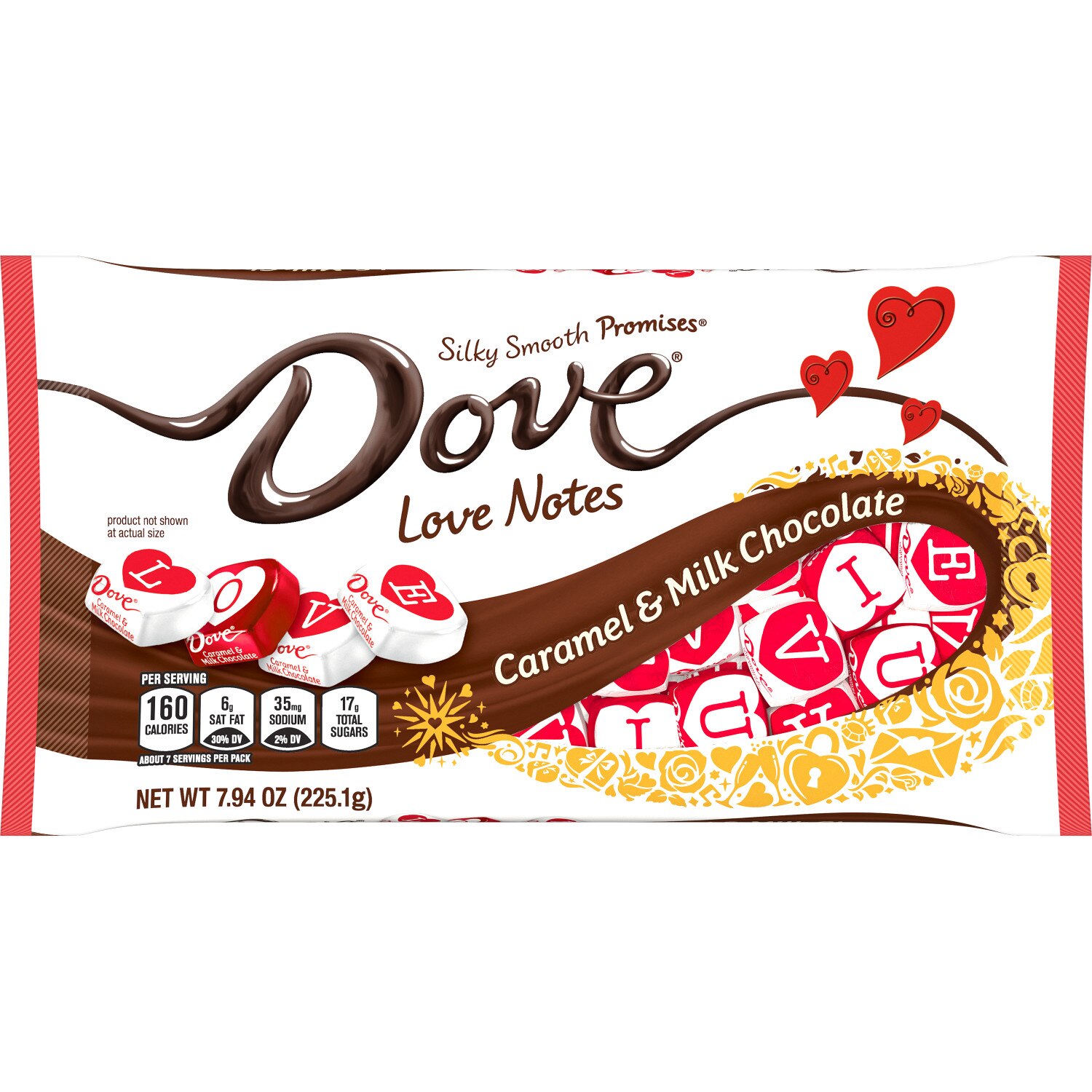 Dove Chocolate Dove Promises Love Notes Caramel Milk Chocolate Valentine Candy, 7.94 Oz , CVS