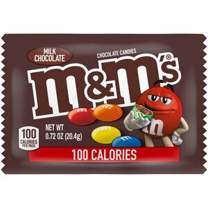 M&M's 100 Calorie Milk Chocolate Candy, 0.72 OZ
