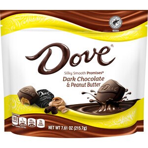 DOVE PROMISES Peanut Butter and Dark Chocolate Candy, 7.61 OZ Bag