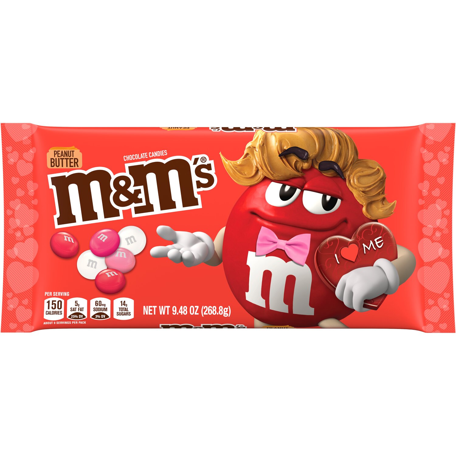 M&M'S Peanut Butter Chocolate Valentine Candy, 9.48 Oz , CVS