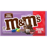 M&M'S Fudge Brownie Share Size Chocolate Candy, 2.83 OZ, thumbnail image 1 of 7