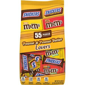 M&M'S Peanut Butter Milk Chocolate Candy, Full Size, 1.63 oz Bag