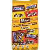 M&M's & Snickers Candy Peanut & Peanut Butter Variety Mix Bag, 32.2 oz, thumbnail image 1 of 7