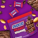 Snickers Peanut Brownie Squares Fun Size Chocolate Candy Bars, Sharing Size Bag, 6.61 oz, thumbnail image 2 of 9