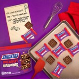 Snickers Peanut Brownie Squares Fun Size Chocolate Candy Bars, Sharing Size Bag, 6.61 oz, thumbnail image 4 of 9