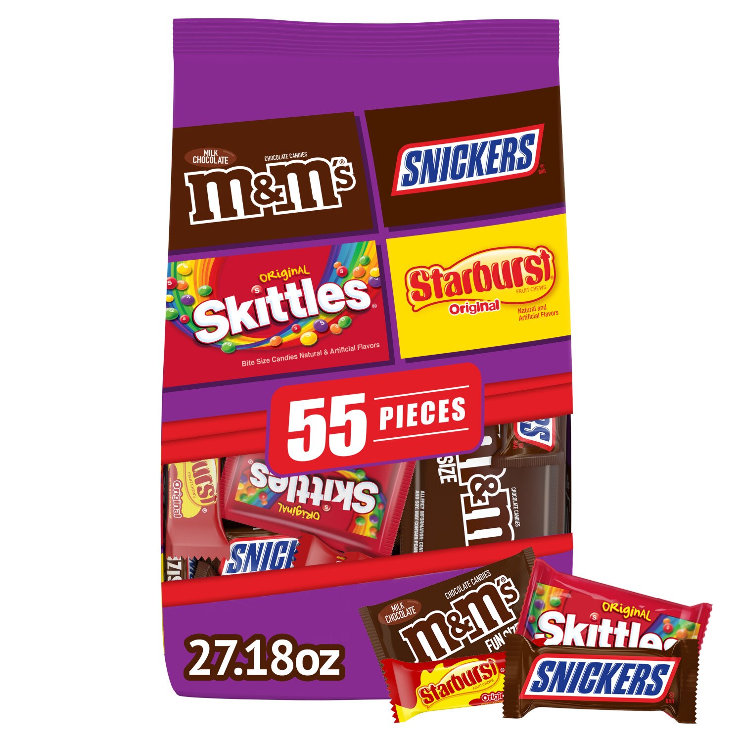 M&m's, Twix, Snickers, Milky Way Halloween Chocolate Variety Pack -  34.44oz/100ct : Target