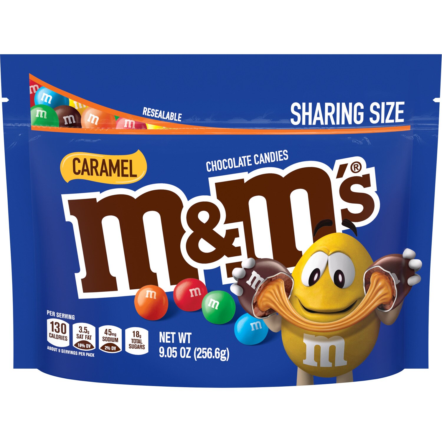 M&M'S Caramel Milk Chocolate Candy, Sharing Size, 9.05 Oz , CVS
