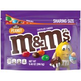 M&M'S Peanut Dark Chocolate Candy, Sharing Size, 9.4 oz Bag, thumbnail image 1 of 7