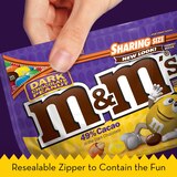 M&M'S Peanut Dark Chocolate Candy, Sharing Size, 9.4 oz Bag, thumbnail image 4 of 7