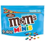 M&M'S Minis Milk Chocolate Candy, Sharing Size, 9.4 oz Resealable Bag, thumbnail image 1 of 10