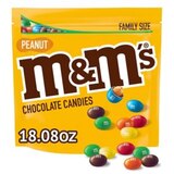 M&M'S Peanut Milk Chocolate Candy, Family Size, 18.08 oz, thumbnail image 1 of 8