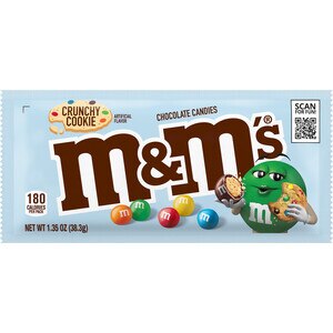 M&M'S Crunchy Cookie Milk Chocolate Candy, 1.35 oz