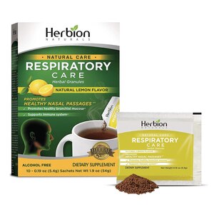 Herbion Naturals Respiratory Care Herbal Granules, Natural Lemon Flavor, 10 CT