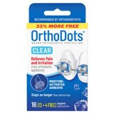 OrthoDots CLEAR, Pain and Irritation Relief from Orthodontic Appliances, 12CT, thumbnail image 1 of 5