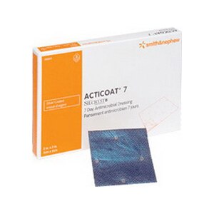 Smith And Nephew Acticoat 7 - Apósito con barrera antimicrobiana, 2 x 2", 5 u.