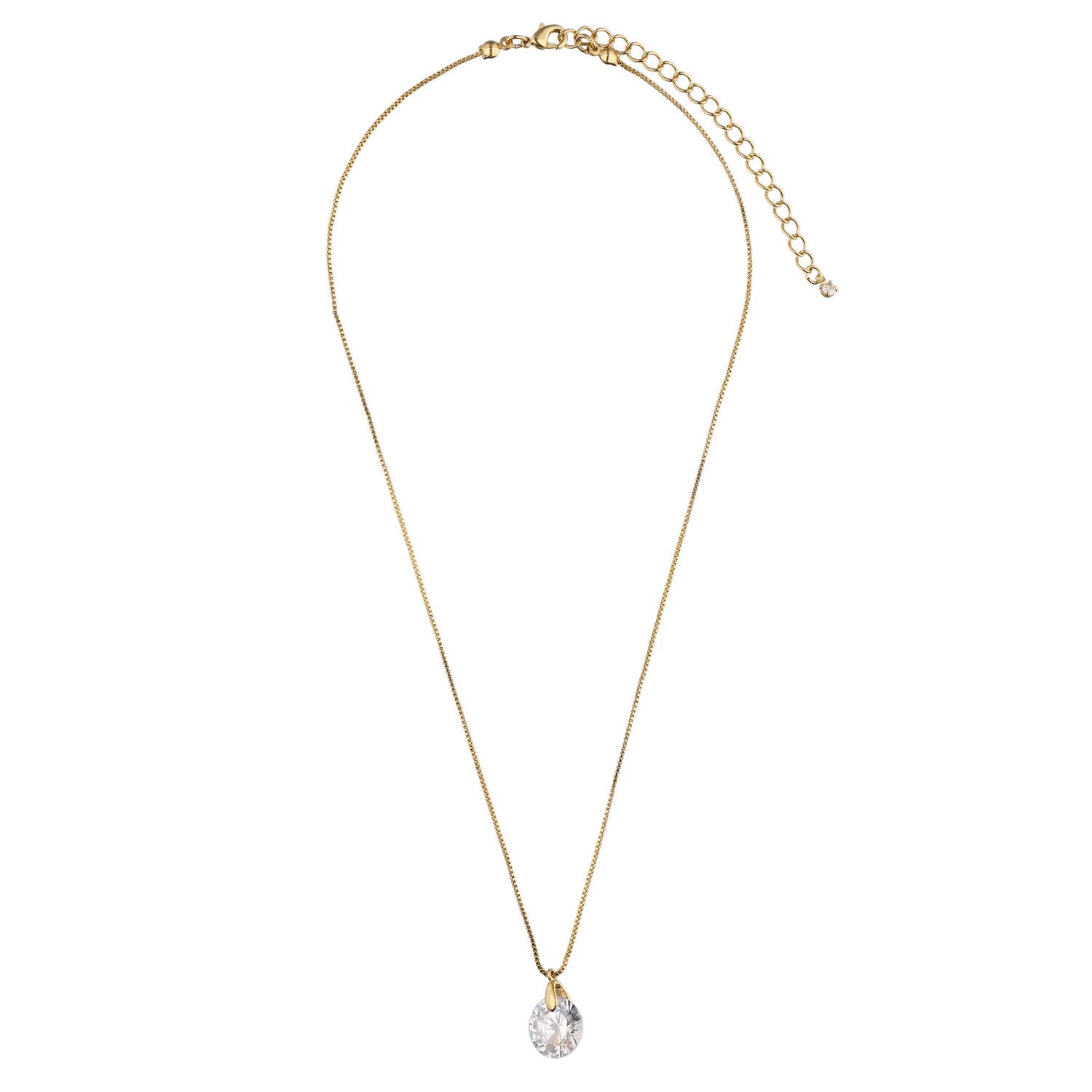 I AM Jewelry Zirconia Stone Gold Necklace , CVS