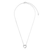 I AM Jewelry Zirconia Stone Heart Necklace, thumbnail image 1 of 3