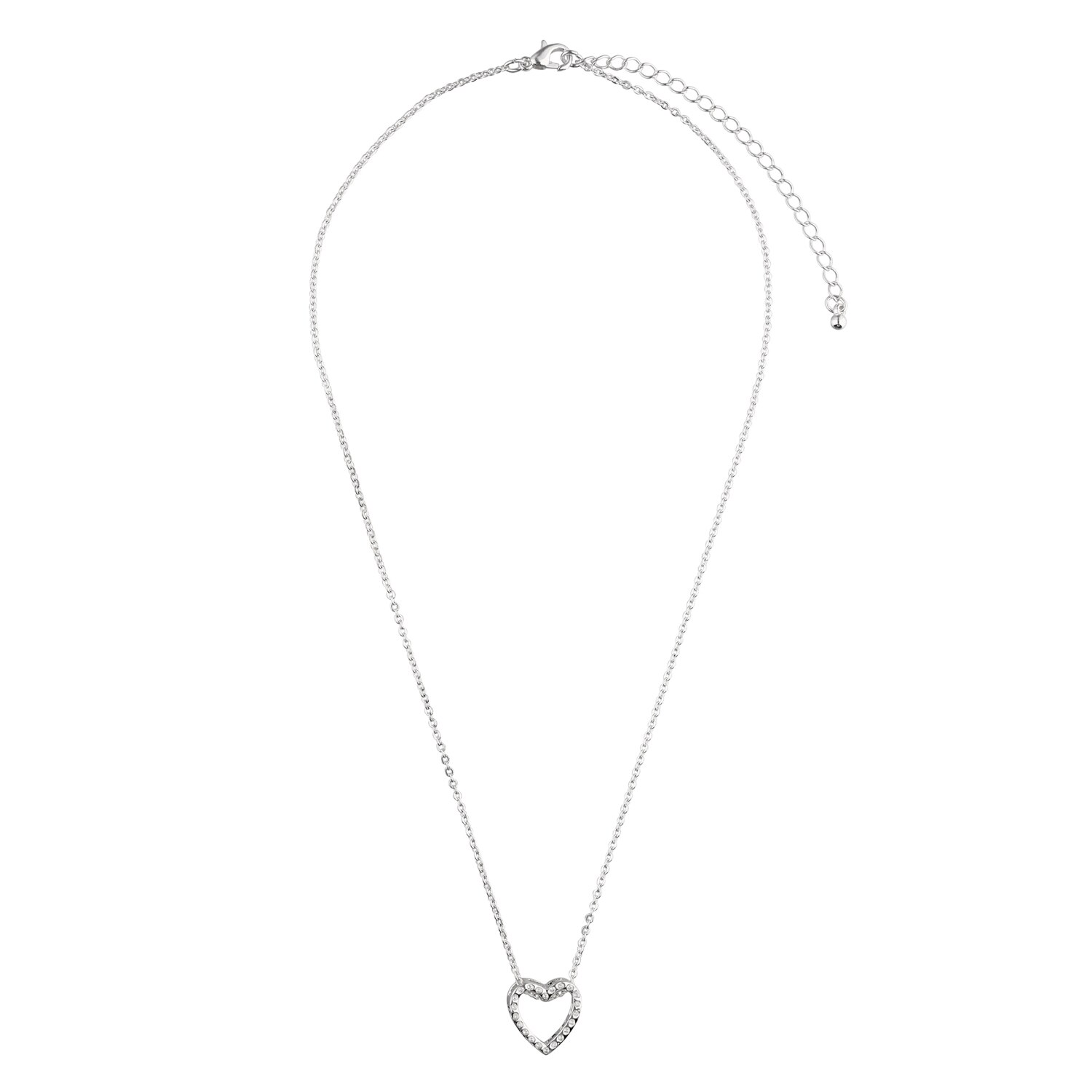 I AM Jewelry Zirconia Stone Heart Necklace , CVS