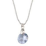 I AM Jewelry Zirconia Stone Silver Necklace, thumbnail image 2 of 3