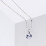 I AM Jewelry Zirconia Stone Silver Necklace, thumbnail image 3 of 3