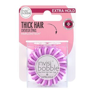 Invisibobble Extra Hold Thick Hair Hair Ring, 3CT