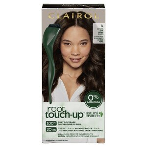 Clairol Root Touch-Up By Natural Instincts, Ammonia-Free Permanent Hair Color, 4 Dark Brown , CVS
