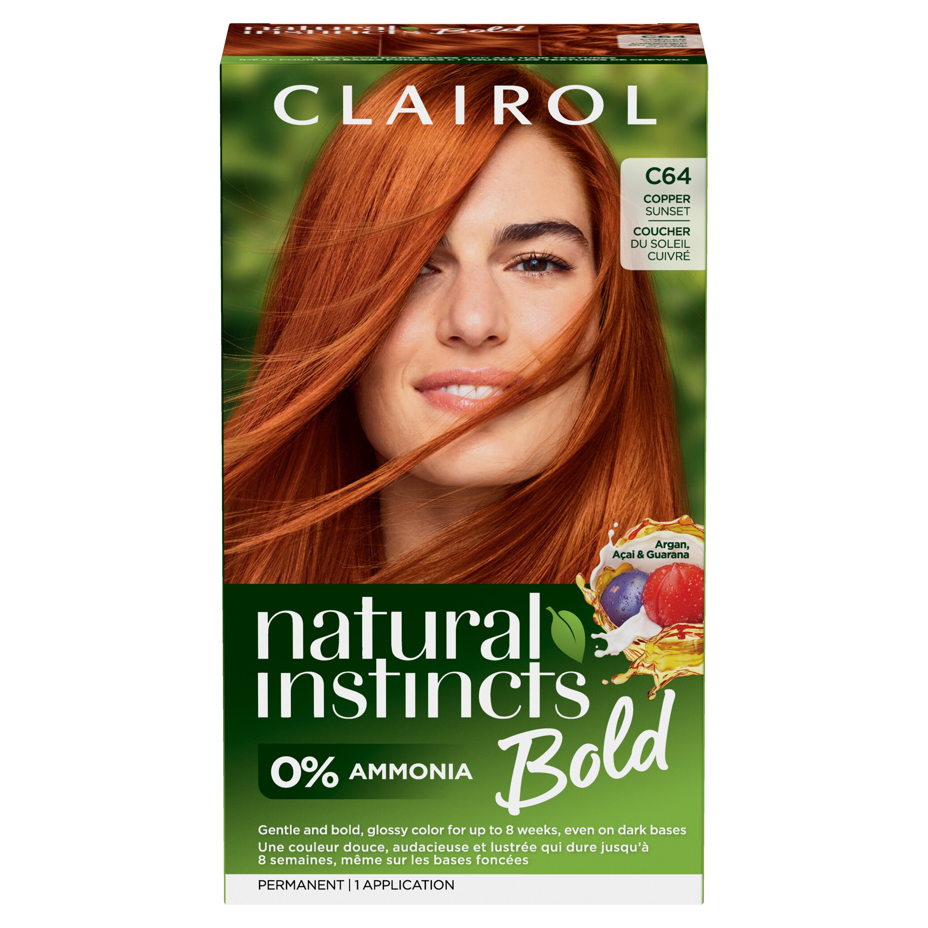 Clairol Natural Instincts Bold Permanent Hair Color, C64 Copper Sunset , CVS