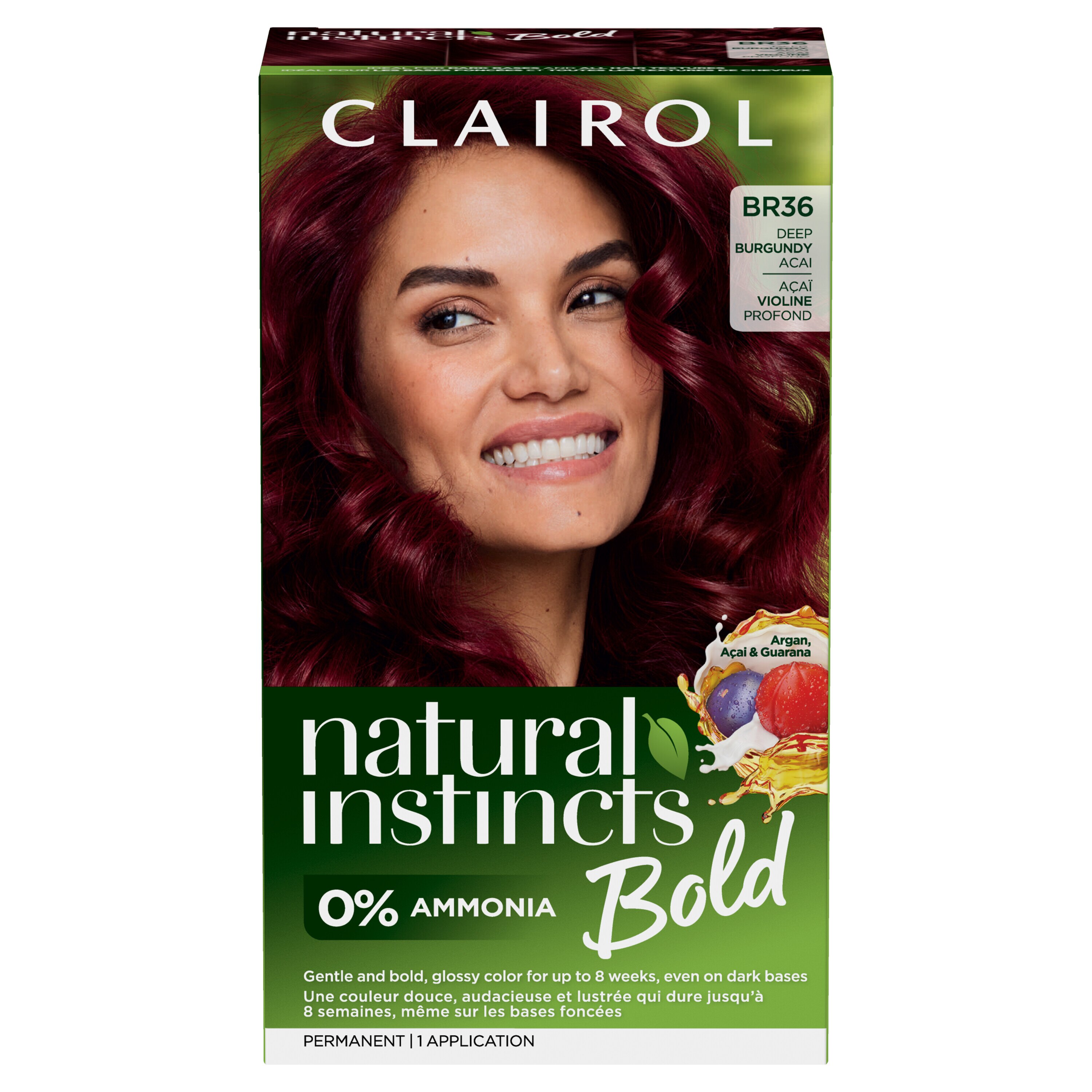 Clairol Natural Instincts Bold Permanent Hair Color, BR36 Deep Burgundy Acai , CVS