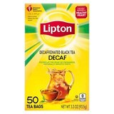 Lipton Decaffeinated Black Tea Bags, 50 ct, 3.3 oz, thumbnail image 3 of 5