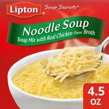 Lipton Soup Secrets Noodle Soup Mix with Real Chicken Flavor Broth, 4.5 oz, thumbnail image 1 of 5