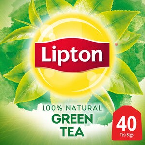 Lipton 100% Natural Green Tea Bags, 40 Ct , CVS