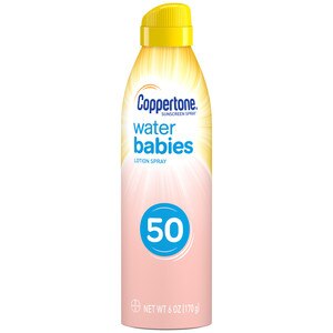 Coppertone WaterBABIES Sunscreen Quick Cover Spray Broad Spectrum SPF 50, 6 OZ