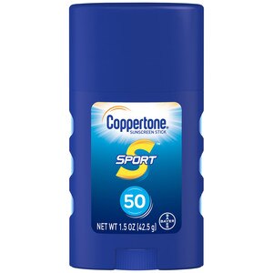 Coppertone SPORT Sunscreen Stick Broad Spectrum SPF 50, 1.5 OZ