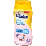 Coppertone WaterBABIES Sunscreen Pure & Simple Free Lotion Broad Spectrum SPF 50, 6 OZ, thumbnail image 4 of 5