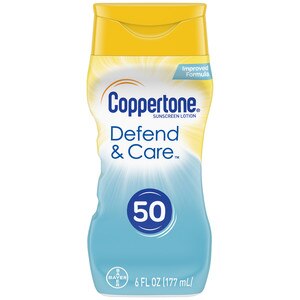 Coppertone Defend & Care Ultra Hydrate Sunscreen Lotion Broad Spectrum SPF 50, 6 Oz - 5 Oz , CVS